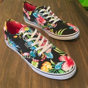 Floral Lace-up Vans